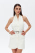 Jasmine halter neck mini dress